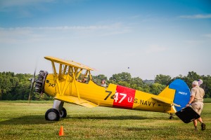 1940s BT17 Stearman at the Flying Circus Balloon Festival / photo by Renel Holton / www.renelholton.com / IMG_2300